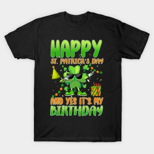 Shamrock Dabbing Happy St. Patrick's Day T-Shirt